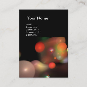 QUANTUM BUBBLES MONOGRAM Lebendes Rot Visitenkarte