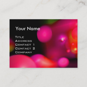 QUANTUM BUBBLES MONOGRAM Lebendes Rot Visitenkarte