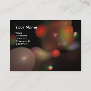 QUANTUM BUBBLES MONOGRAM Leichte schwarze lila Visitenkarte