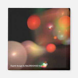 QUANTUM BUBBLES roter Veilchen Magnet