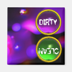 QUANTUM-BUBBLES UND LILA GRÜNE GEMS tadellos saube Magnet