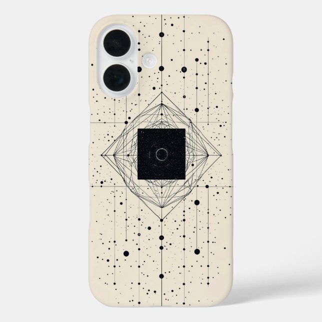 Quantum Center Grid Case-Mate iPhone Hülle (Rückseite)