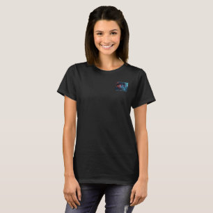 Quantum Eye Dinge Frauen schwarzes T-Shirt Tasche