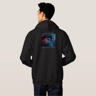 Quantum Eye Dinge Männer schwarze Kapuzenjacke hin Hoodie