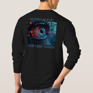 Quantum Eye Herren Schwarz Langarmshirt bk T-Shirt