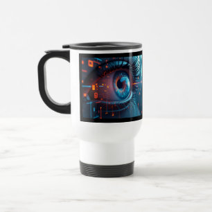 Quantum Eye Reise Pendler Tasse zwei Seiten