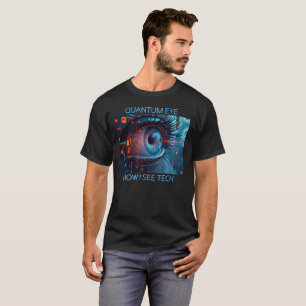 Quantum Eye Tech Herren Schwarz T-Shirt