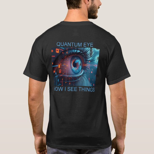 Quantum Eye things men black T-shirt back (Rückseite)