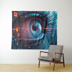 Quantum Eye Wandteppich