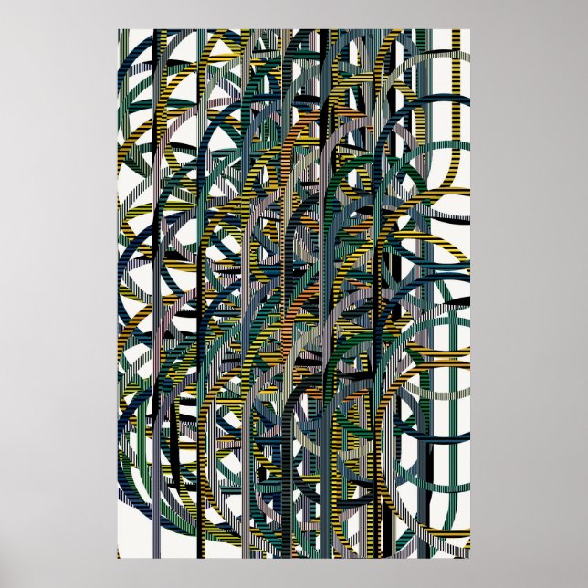 Quantum Geometric Pattern  Poster (Vorne)