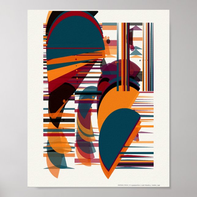 Quantum Mechanics Bauhaus Pattern  Poster (Vorne)