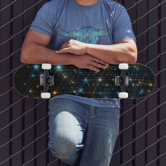 Quantum Nexus Netzwerk 3D Skateboard (Außenbereich 3)