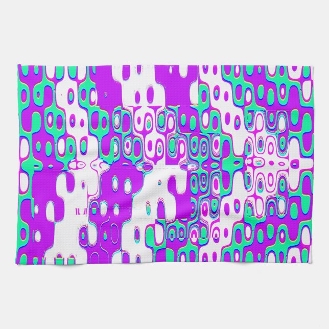 Quantum Physics Geometric Pattern  Geschirrtuch (Horizontal)