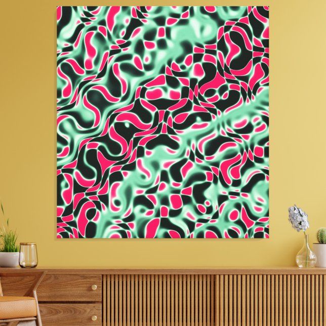 Quantum Physics Liquid Kinetic Painting  Leinwanddruck (Insitu (Wohnzimmer))