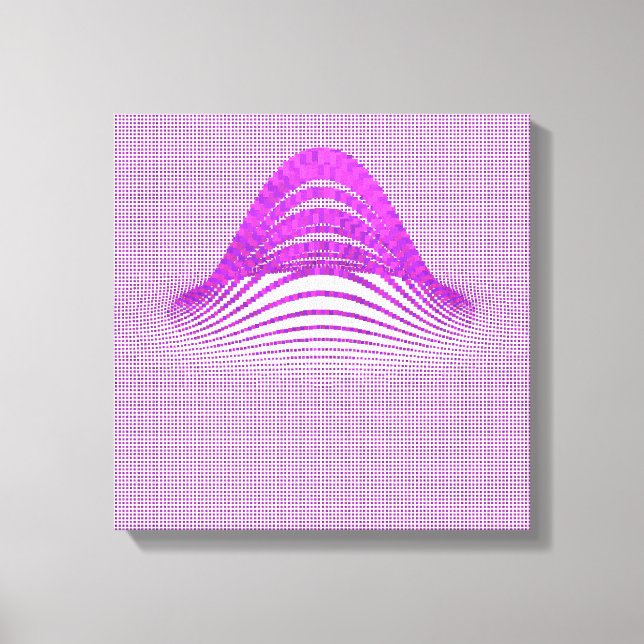 Quantum Physics Moire Floral Pattern  Leinwanddruck (Vorderseite)