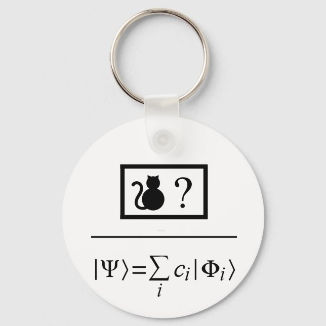Quantum-Superposition Schlüsselanhänger (Vorderseite)