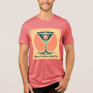 Quantum-Verschränkung Atomic Martini Club Cocktail Tri-Blend Shirt