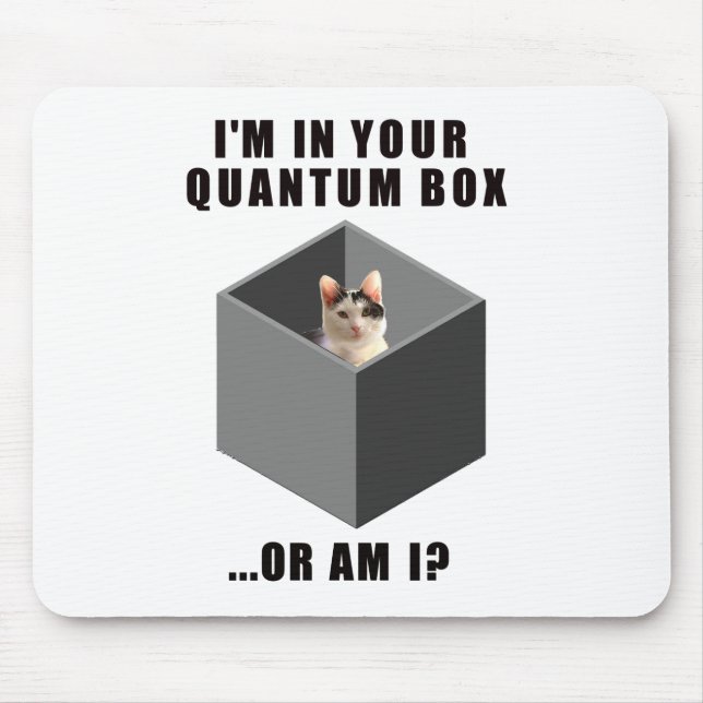 Quantums-Katze Mousepad (Vorne)