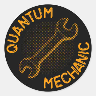 Quantums-Mechaniker-Aufkleber Runder Aufkleber