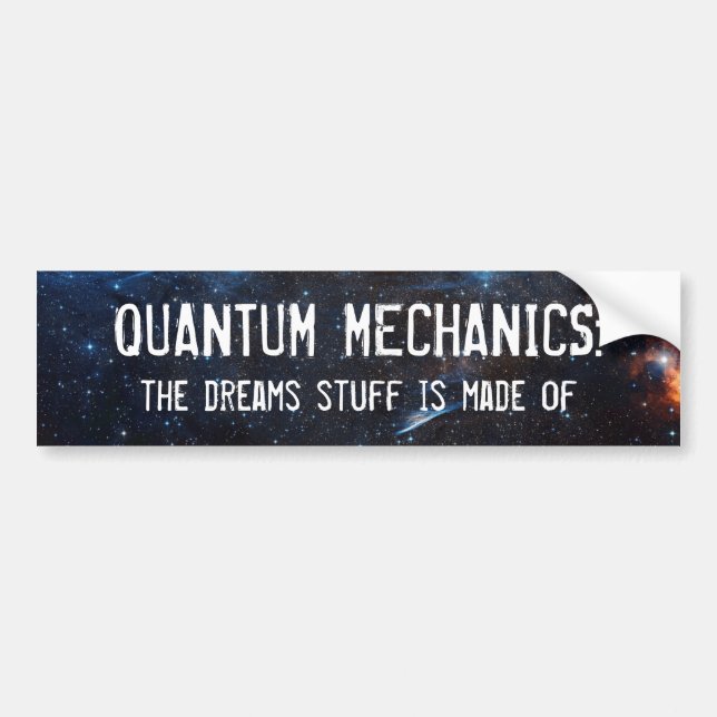 Quantums-Mechaniker Autoaufkleber (Vorne)