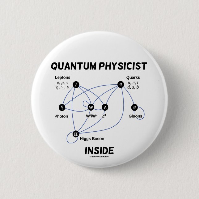 Quantums-Physiker-Innere (Higgs Feld Higgs Boson) Button (Vorderseite)