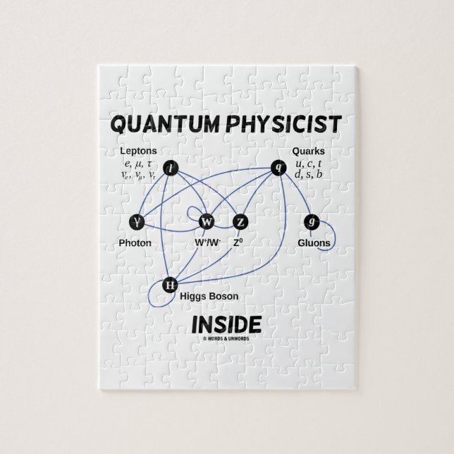 Quantums-Physiker-Innere (Higgs Feld Higgs Boson) Puzzle (Vertikal)