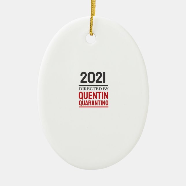 Quarantäne 2021 keramik ornament (Vorne)