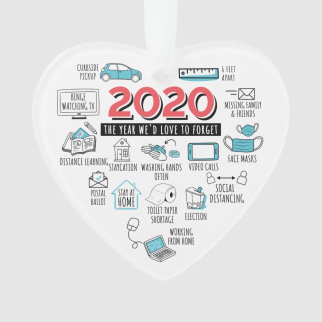 Quarantäne Aktivitäten 2020 Weihnachtsfeiertag Ornament (Vorderseite)