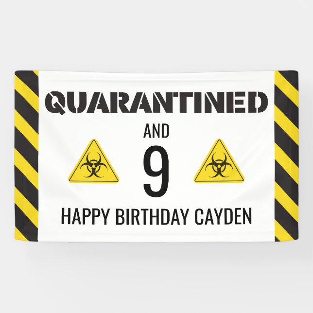 Quarantäne Birthday Banner (Horizontal)