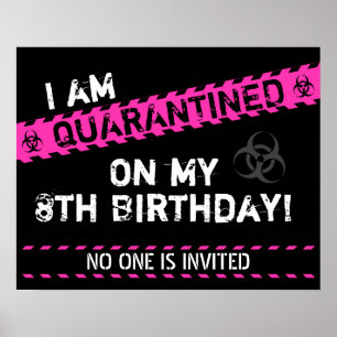 Quarantäne Birthday Poster
