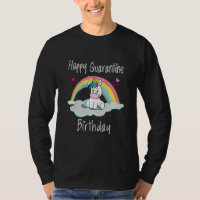 Quarantäne Birthday Unicorn Regenbogen