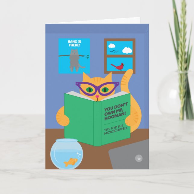 Quarantäne Cat Greeting Card Karte (Vorderseite)