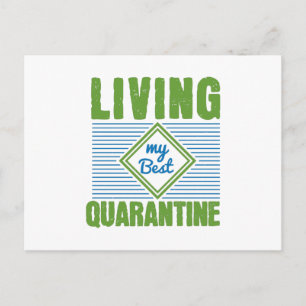 Quarantäne Corona Virus Awareness Design Postkarte