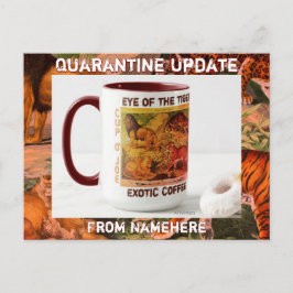 Quarantäne der Freunde und Familie der Postkarten