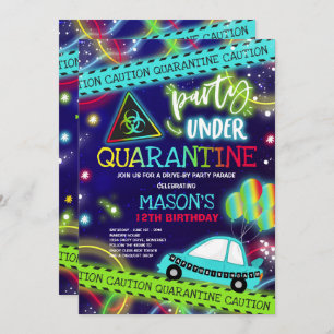 Quarantäne-Drive-by-Geburtstagsparade Einladung