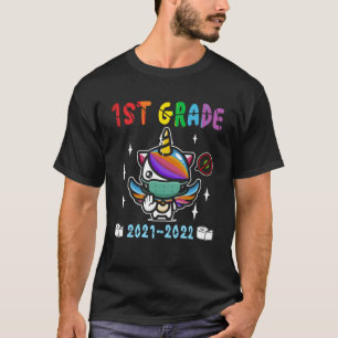 Quarantäne-Einhorn Hallo Erste Klasse 2020 Zurück T-Shirt