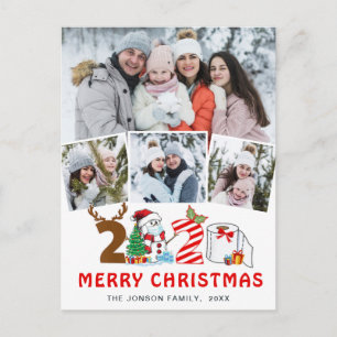 Quarantäne Frohe Weihnachten Rustic 4 FOTO Gruß