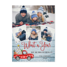 Quarantäne Frohe Weihnachten Rustic 4 FOTO Gruß