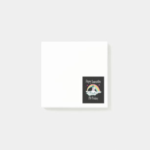Quarantäne-Geburtstags-Einhorn Regenbogen Post-it Klebezettel