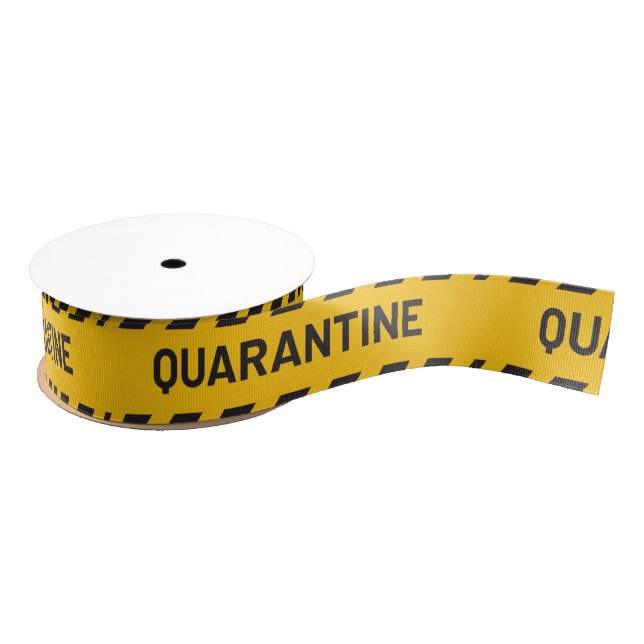 Quarantäne Gelb Ripsband (Spule)