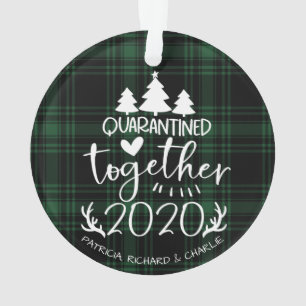 Quarantäne Gemeinsam Niedlich Covid Christmas Gree Ornament