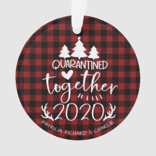 Quarantäne Gemeinsam Niedliches Covid Pandemic Wei Ornament