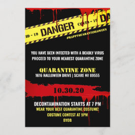 Quarantäne-Halloween-Party Einladung