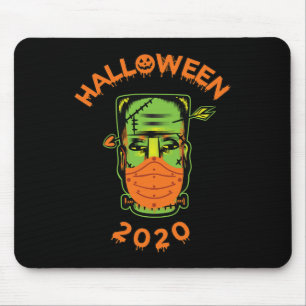Quarantäne-o-ween frankenstein with Mask' Collecta Mousepad
