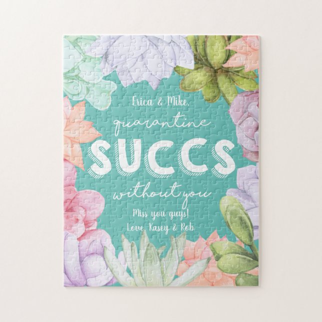 Quarantäne ohne Personalisierte Meldung Puzzle (Vertikal)