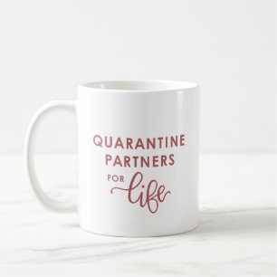 Quarantäne-Partner für Life Coronavirus (Rosa) Kaffeetasse