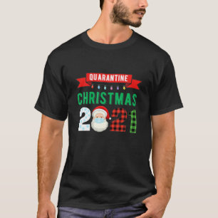 Quarantäne Santa Christmas Pajamas Family Funny Xm T-Shirt
