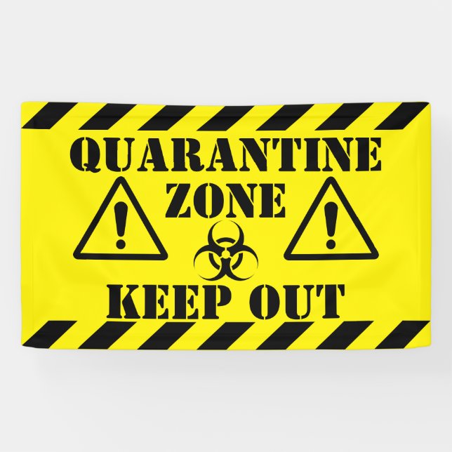Quarantänezone Banner (Horizontal)