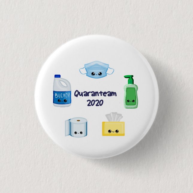 Quaranteam Button (Vorderseite)
