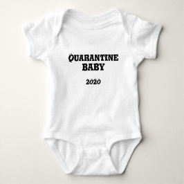 Quarantine Baby 2020 Googly Eyes Black and White Baby Strampler